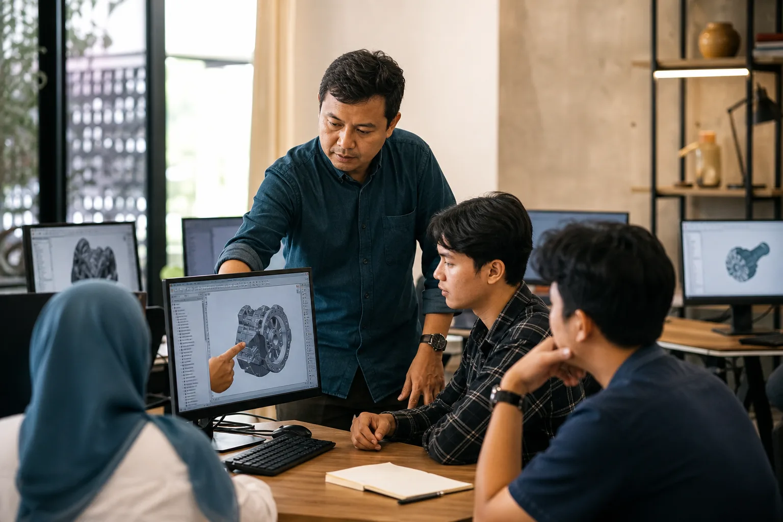 Visual pendukung Support Teknis Software CAD
