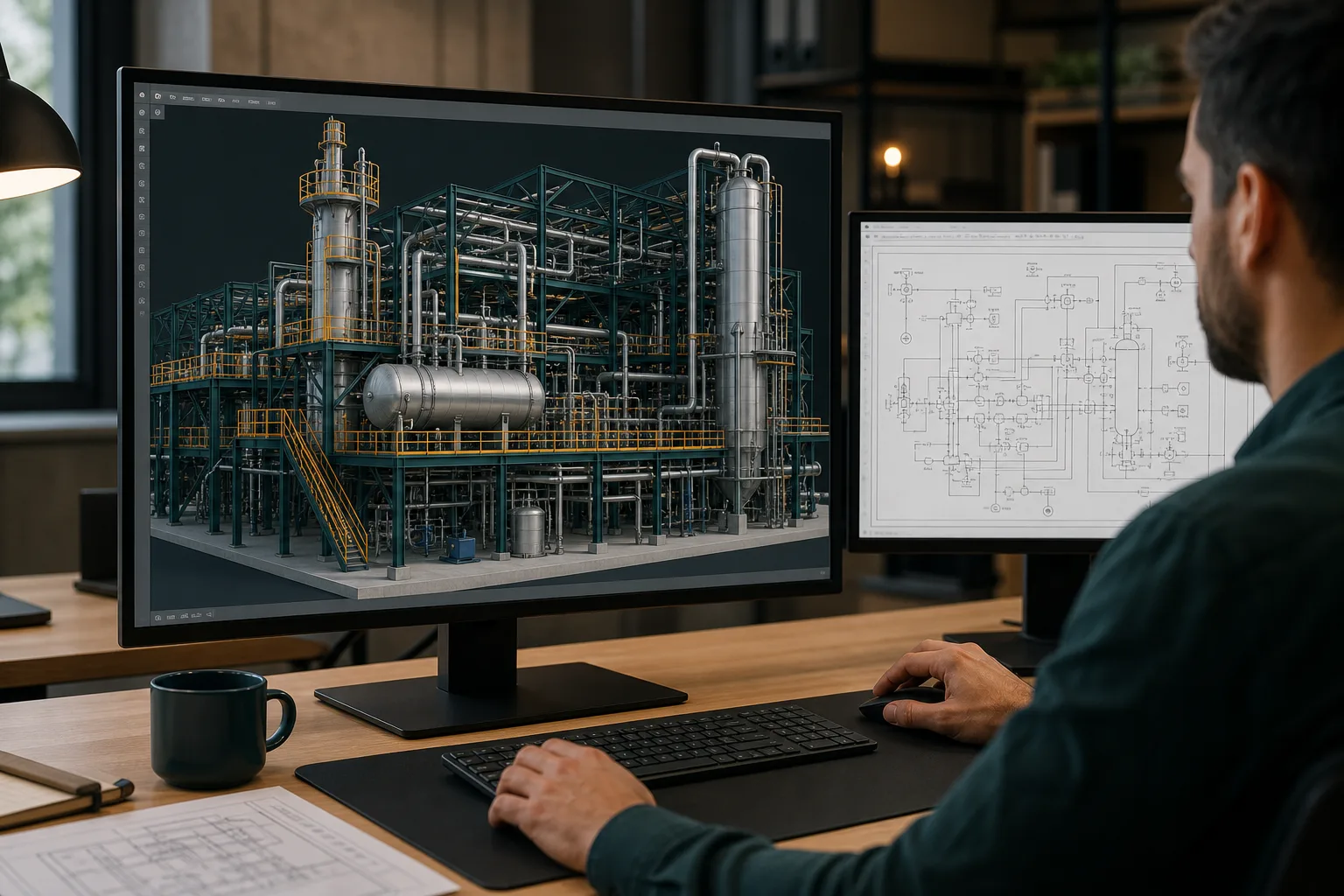Workflow plant design dan P&ID untuk industri